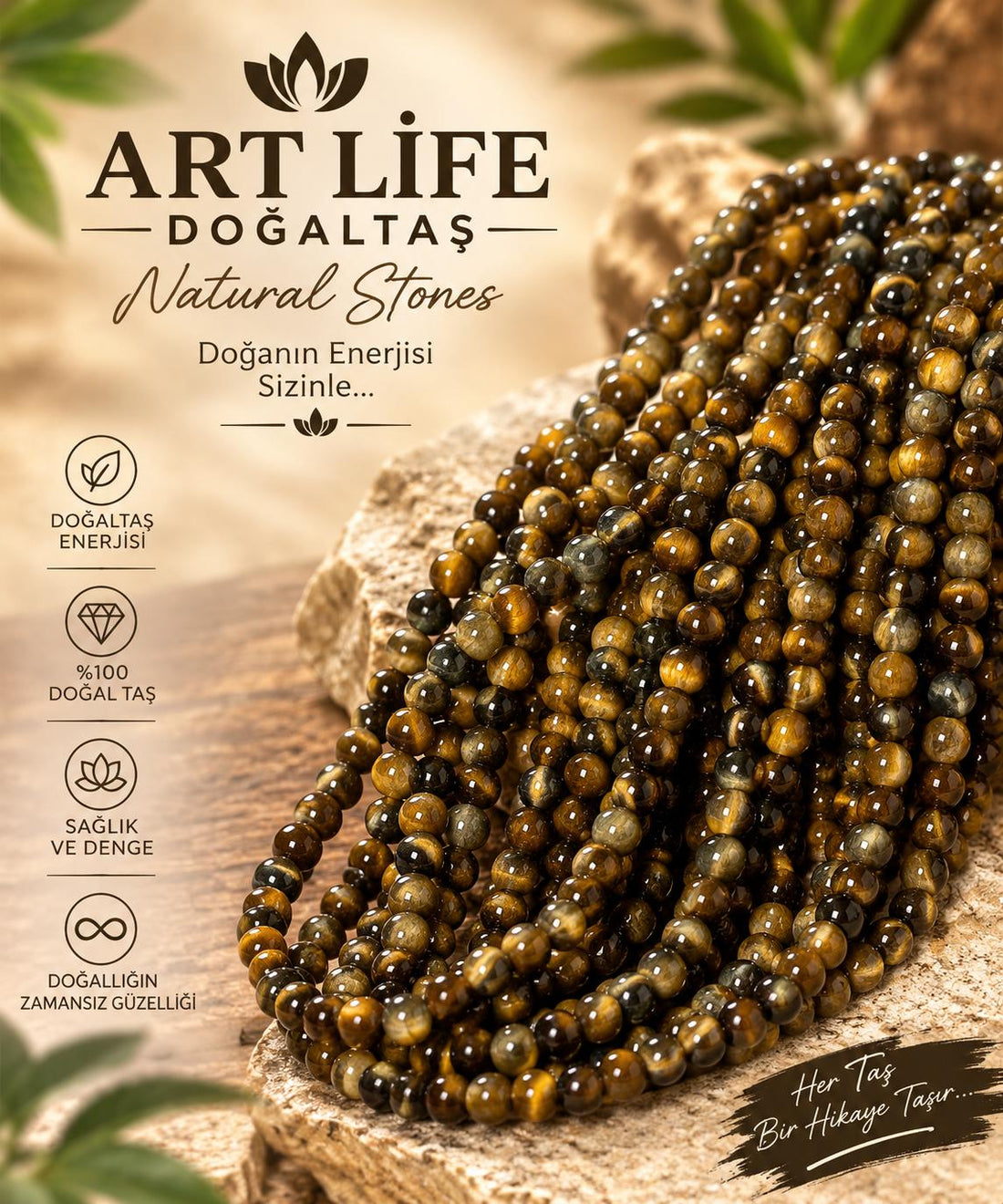 ART LİFE DOĞALTAŞ Natural Stones kalplangörü  dizi